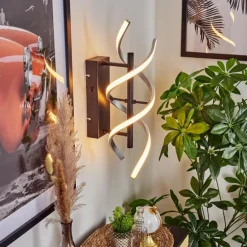 Applique murale Khovet LED Noir, 1 lumière