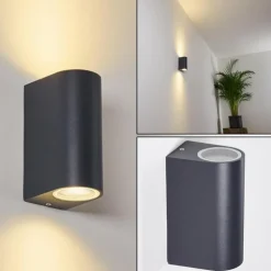 Applique murale Kingstown LED Anthracite, 1 lumière