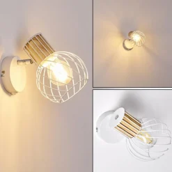 Applique murale Koler Blanc, 1 lumière