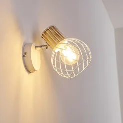 Applique murale Koler Blanc, 1 lumière