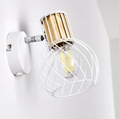 Applique murale Koler Blanc, 1 lumière