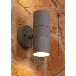 Applique murale Konstsmide MODENA Gris, 2 lumières