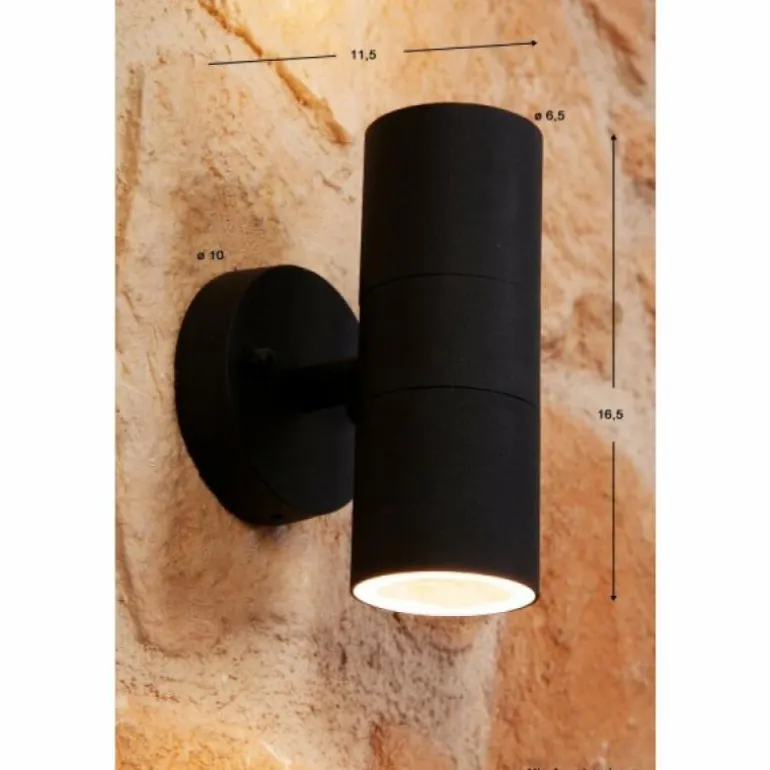 Applique murale Konstsmide MODENA Noir, 2 lumières