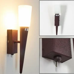 Applique murale Kundi Rouille, 1 lumière