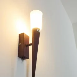 Applique murale Kundi Rouille, 1 lumière