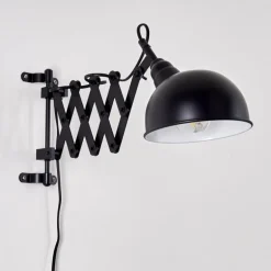 Applique murale Lasano Noir, 1 lumière