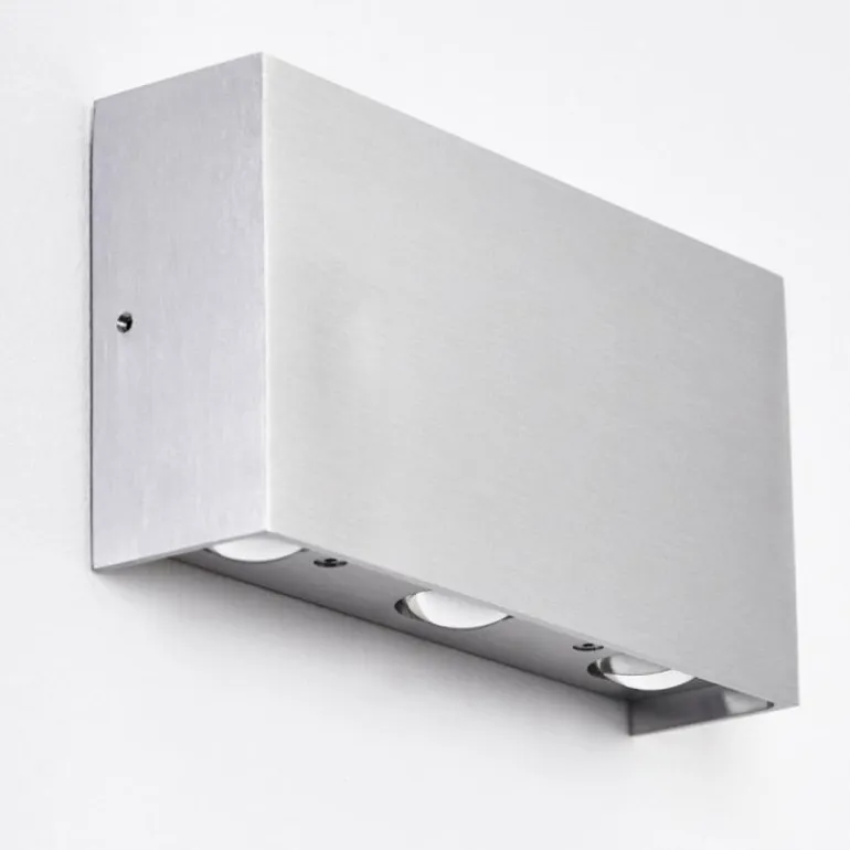 Applique murale Lente LED Aluminium, 6 lumières