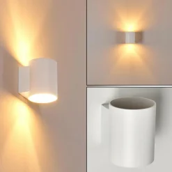 Applique murale Letsbo Blanc, 1 lumière