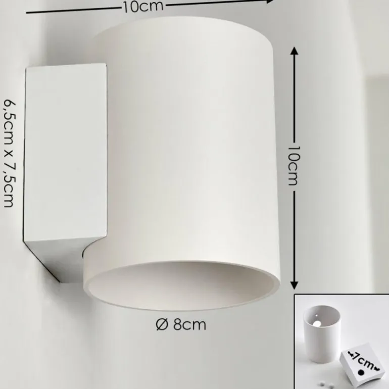Applique murale Letsbo Blanc, 1 lumière