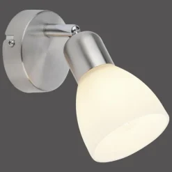 Applique murale Leuchten-Direkt KARO Acier brossé, 1 lumière
