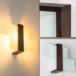 Applique murale Lovikka Bois foncé, 1 lumière