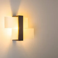 Applique murale Lovikka Bois foncé, 1 lumière