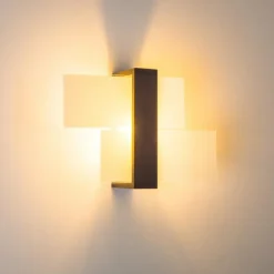 Applique murale Lovikka Bois foncé, 1 lumière