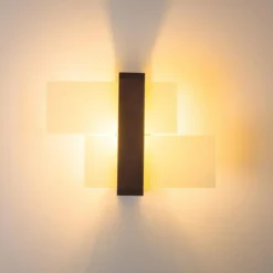 Applique murale Lovikka Bois foncé, 1 lumière