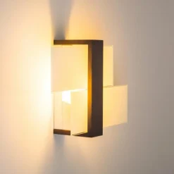 Applique murale Lovikka Bois foncé, 1 lumière