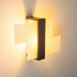 Applique murale Lovikka Bois foncé, 1 lumière
