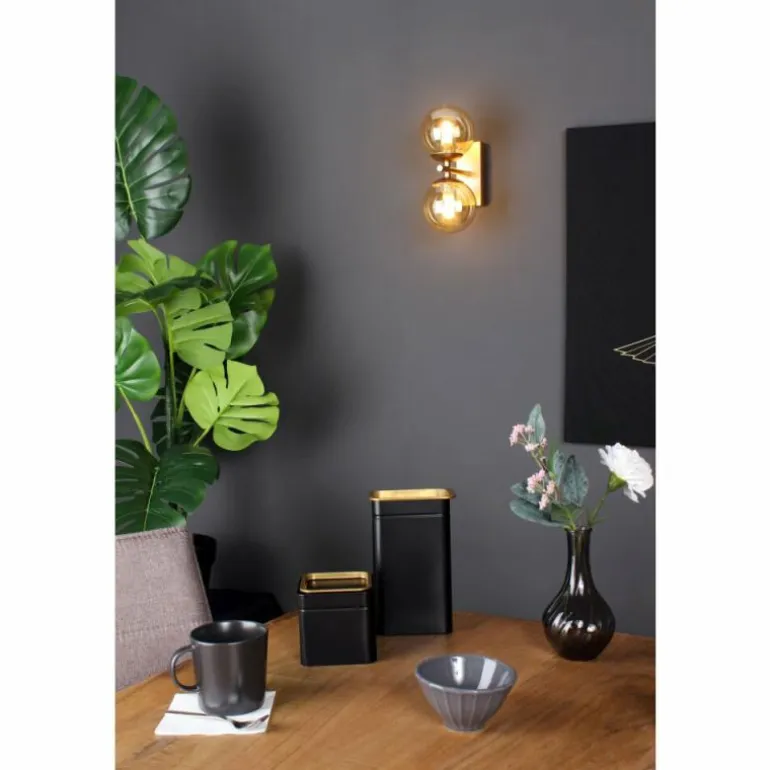 Applique murale Luce Design NEPTUN Laiton, 2 lumières