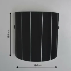 Applique murale Lucide Lino Noir, 1 lumière