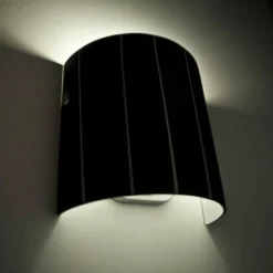 Applique murale Lucide Lino Noir, 1 lumière