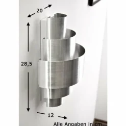 Applique murale Lucillo Aluminium, 1 lumière