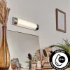 Applique murale Macaje LED Chrome, Transparent, 1 lumière