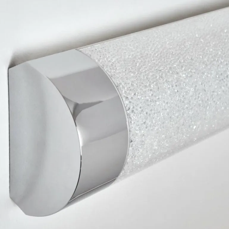 Applique murale Macaje LED Chrome, Transparent, 1 lumière