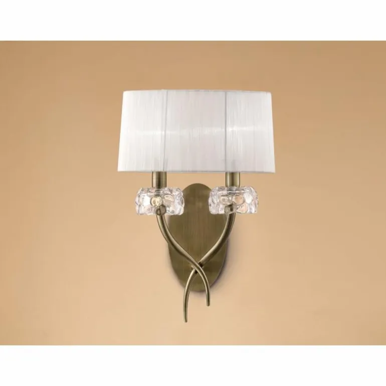 Applique murale Mantra LOEWE Brun, 2 lumières