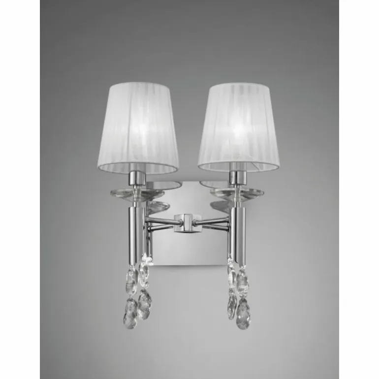 Applique murale Mantra TIFFANY Chrome, 2 lumières