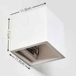 Applique murale Mazara Blanc, 1 lumière