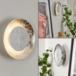 Applique murale Merlo LED Argenté, 1 lumière