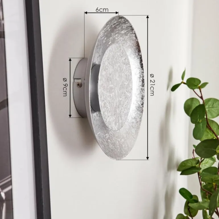 Applique murale Merlo LED Argenté, 1 lumière