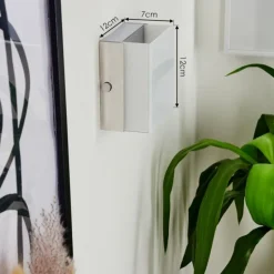 Applique murale Metaghan LED Chrome, 1 lumière