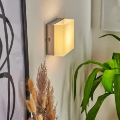 Applique murale Metaghan LED Chrome, 1 lumière