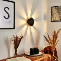 Applique murale Mezia LED Noir, 1 lumière