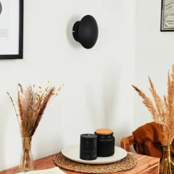Applique murale Mezia LED Noir, 1 lumière