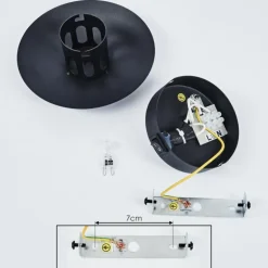 Applique murale Mezia LED Noir, 1 lumière