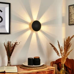 Applique murale Mezia LED Noir, 1 lumière