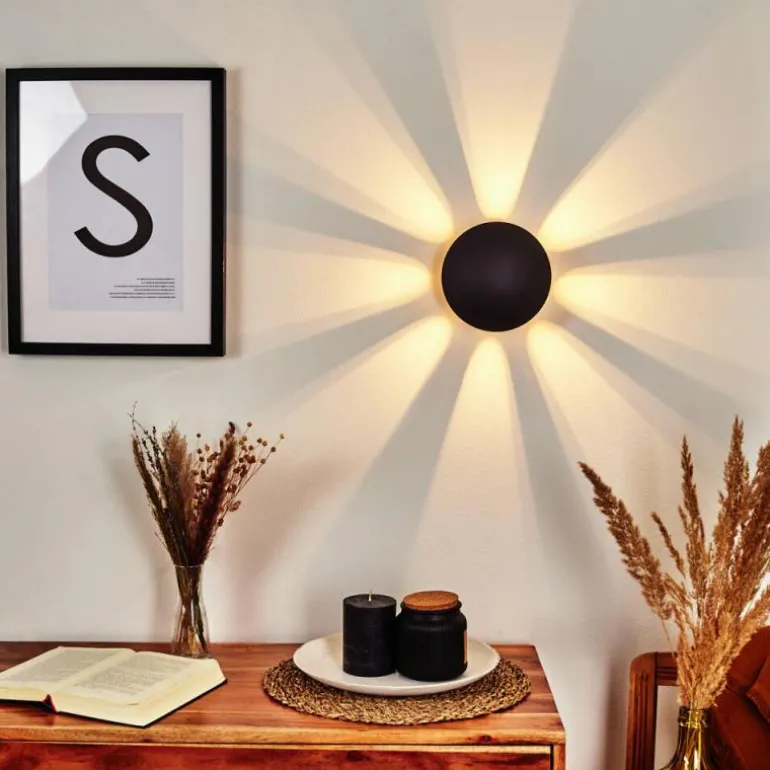 Applique murale Mezia LED Noir, 1 lumière
