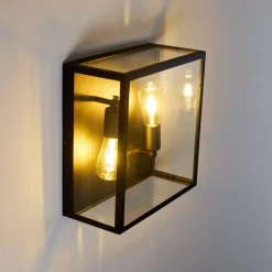 Applique murale Moatize Noir, 2 lumières