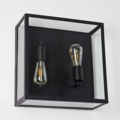 Applique murale Moatize Noir, 2 lumières