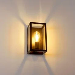 Applique murale Moatize Noir, 1 lumière