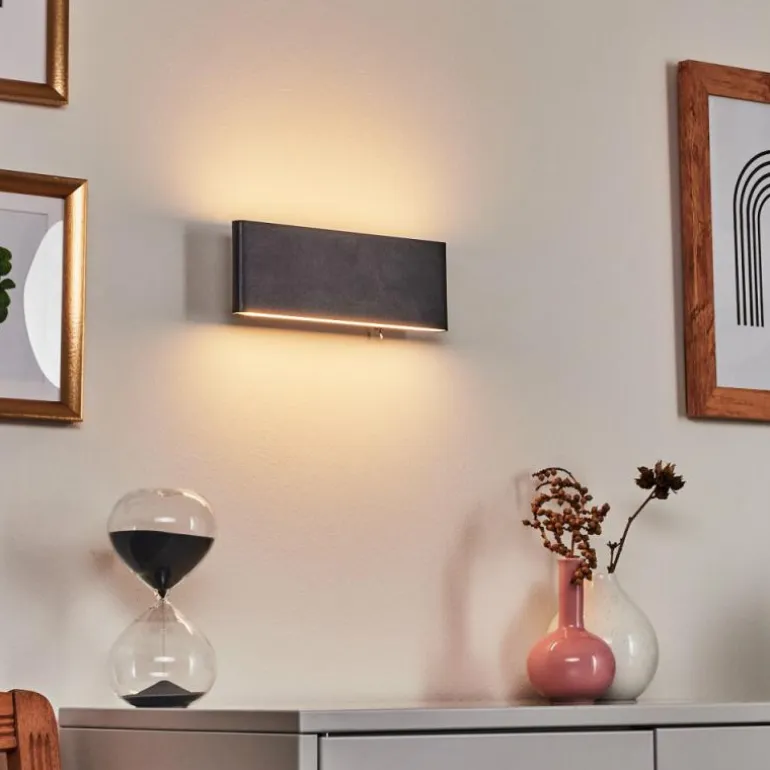 Applique murale Mosambik LED Noir, Blanc, 1 lumière