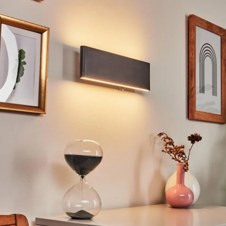 Applique murale Mosambik LED Noir, Blanc, 1 lumière