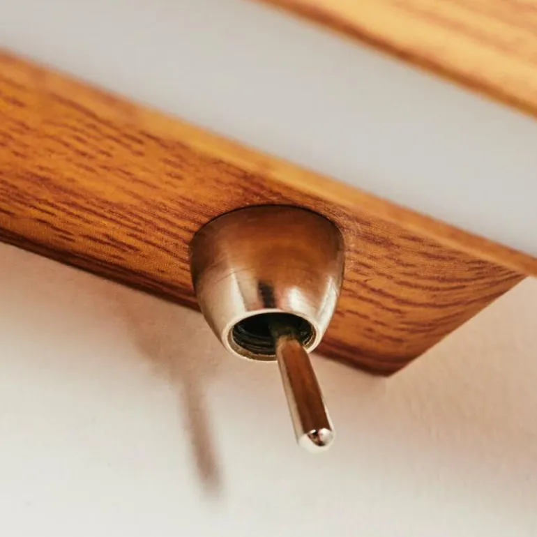 Applique murale Mosambik LED Brun, Bois foncé, Nickel mat, 1 lumière