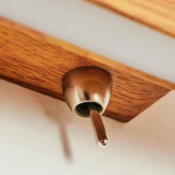 Applique murale Mosambik LED Brun, Bois foncé, Nickel mat, 1 lumière