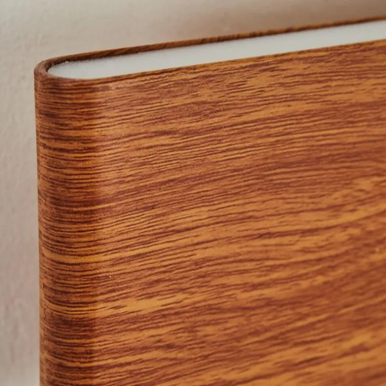 Applique murale Mosambik LED Brun, Bois foncé, Nickel mat, 1 lumière