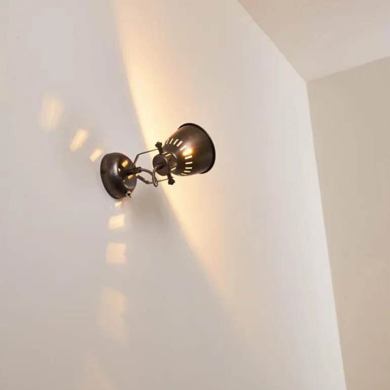 Applique murale Nanlia Gris, Argenté, 1 lumière