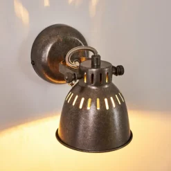 Applique murale Nanlia Gris, Argenté, 1 lumière