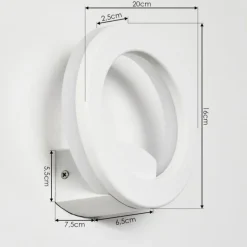 Applique murale Nevis LED Blanc, 1 lumière