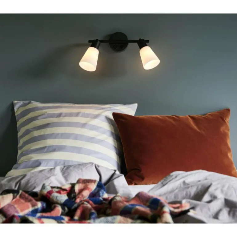 Applique murale Nordlux COLE Noir, 2 lumières